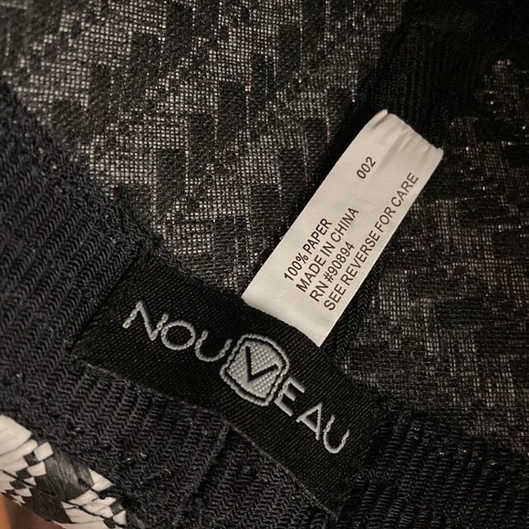 ⭐️ Host Pick!!!! ⭐️ - Unisex Woven Straw Hat Black White Satin Band - Picture 2 of 11